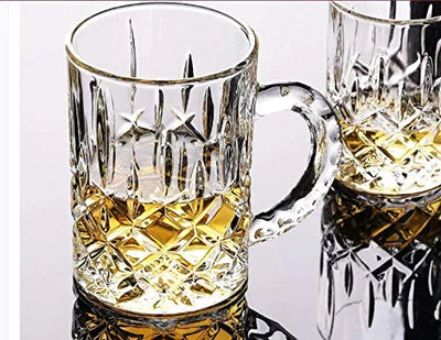 Crystal Coffee Mug with Convenient -200ml (PAck Of 6)