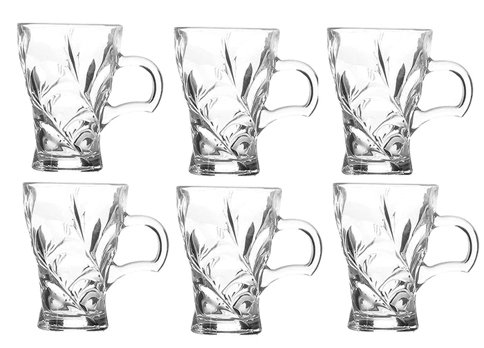 Crystal Clear Glass Mug - 300ML (Pack Of 6)