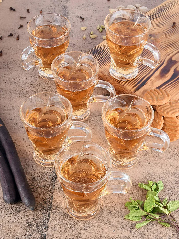 Crystal Clear Glass Mug - 300ML (Pack Of 6)