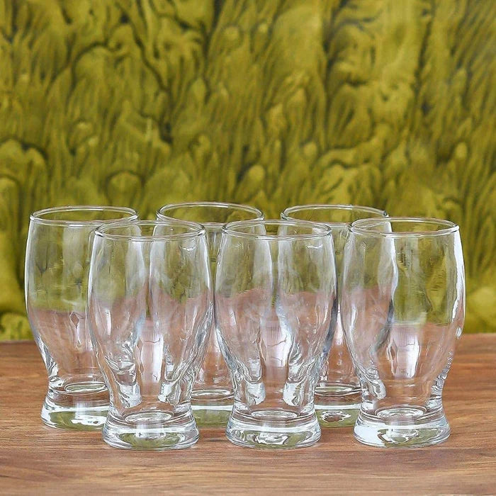 Round Shape Water Glass - 305ML (Pack Of 6)