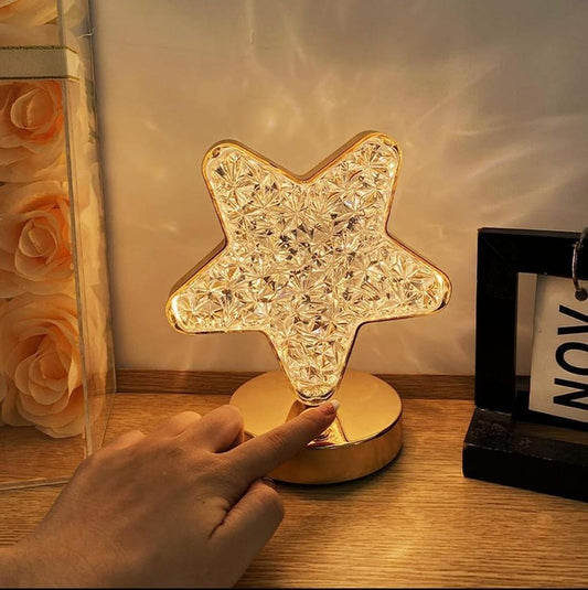 Crystal Clear Star Lamp