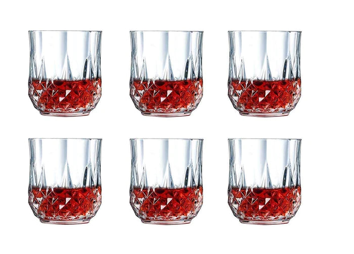 Crystal Whiskey Glasses pcs- 300 ml(Pack Of 6)