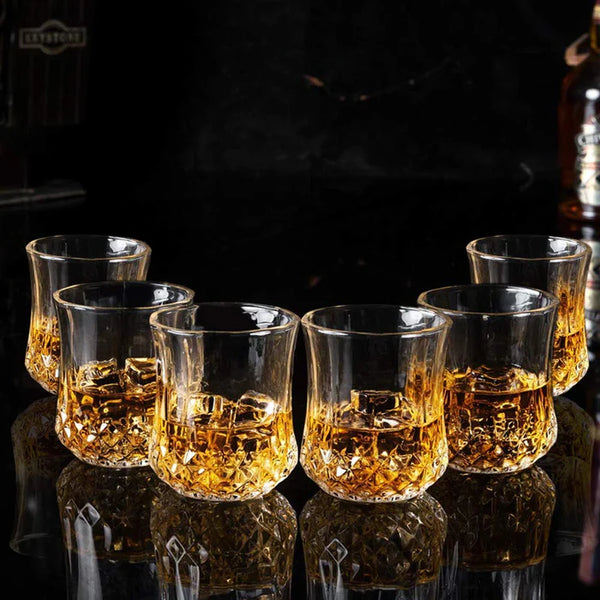Crystal Whiskey Glasses pcs- 300 ml(Pack Of 6)