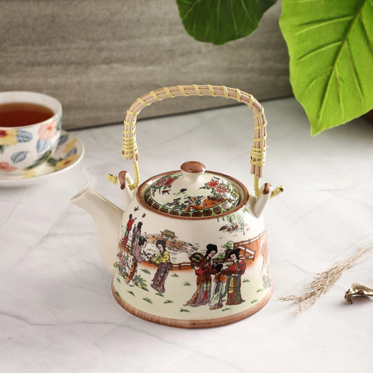 Ceramic Ancient Painted Teapot (850 mL)