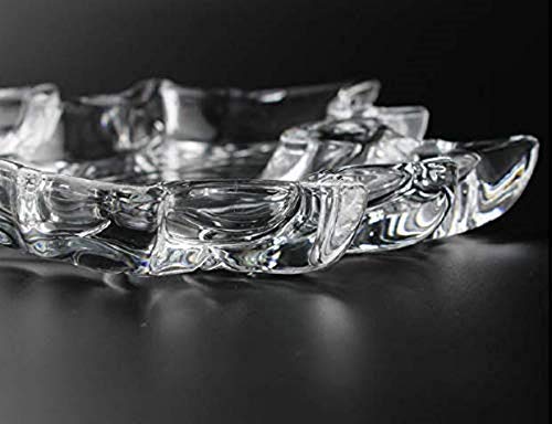Crystal Clear Leaf Shape Plate Glass Tray (1 Pcs)