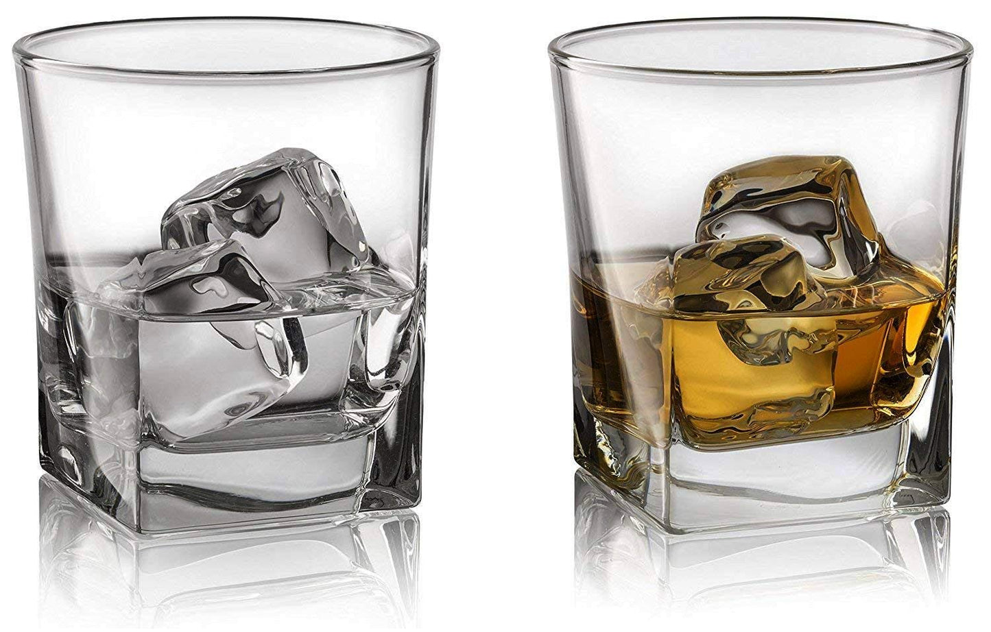 Crystal Square Whisky Glasses (250 ML)(Pack Of 6)