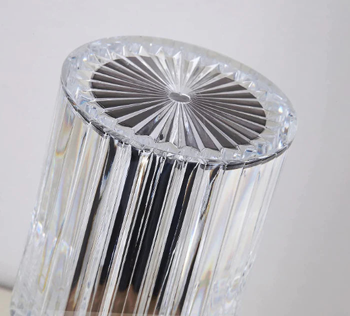 Crystal Table Lamp,  Three-Color Changing Table Lamps