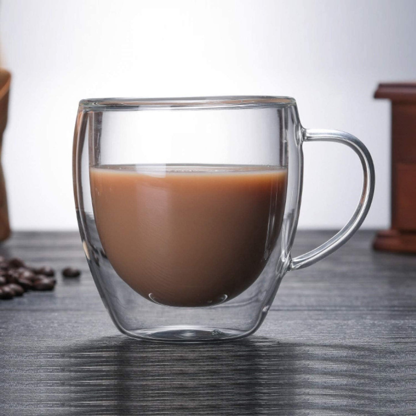 Double Layer Mug with Handle Heat (80ml) (1Pcs)