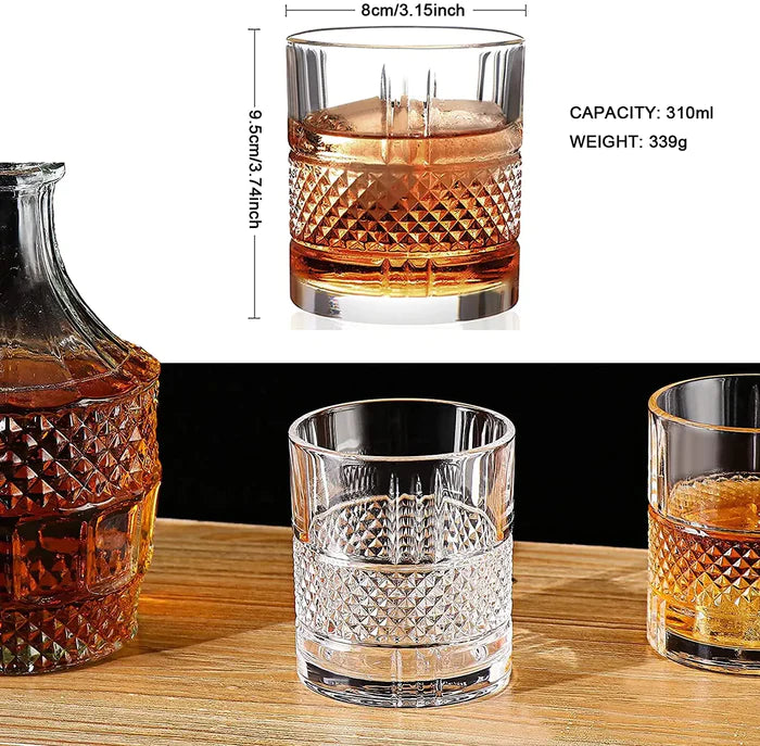 Old Fashioned Whiskey Glass - 300ml(Pack Of 6)