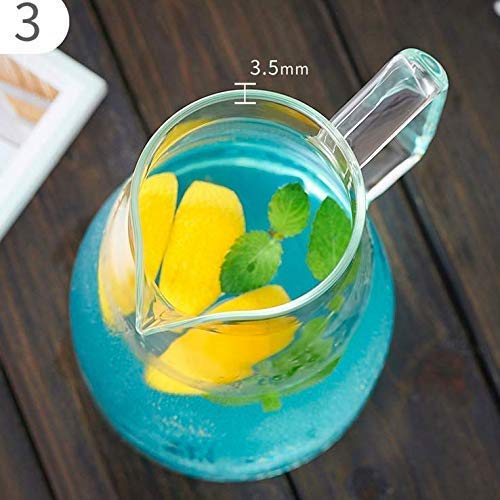 Glass Water Jug with a steel Lid  (1.8 Ltr) (1 Pcs)