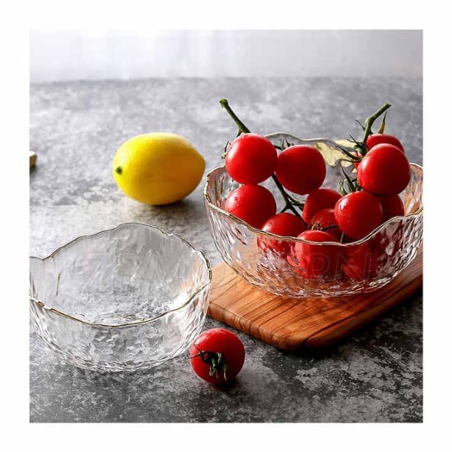 Glass Salad Bowl Irregular Shape -750 ML (1 Pcs)