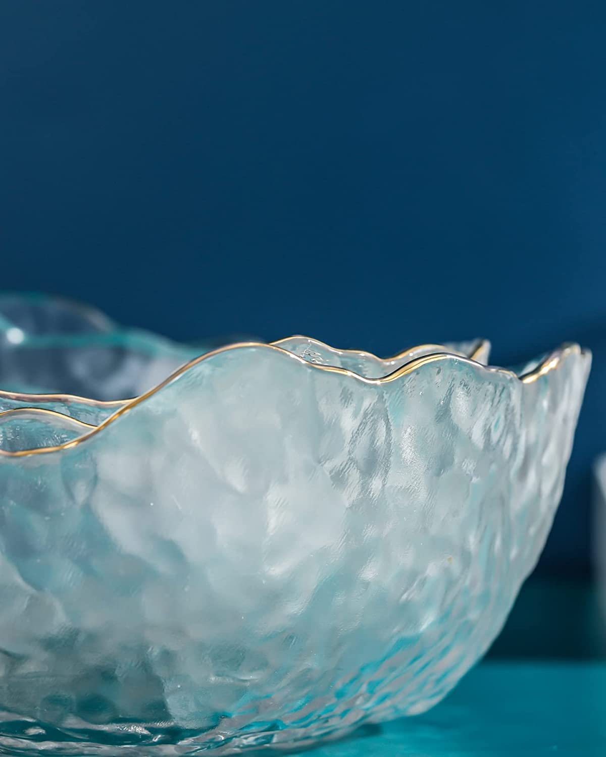 Glass Salad Bowl Irregular Shape -750 ML (1 Pcs)