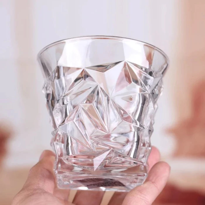 Diamond Cut Whiskey Glass 6, Decanter 1 (Pack Of 7) - 850ML