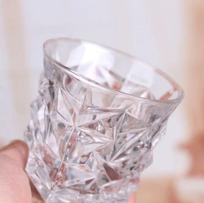 Diamond Cut Whiskey Glass 6, Decanter 1 (Pack Of 7) - 850ML