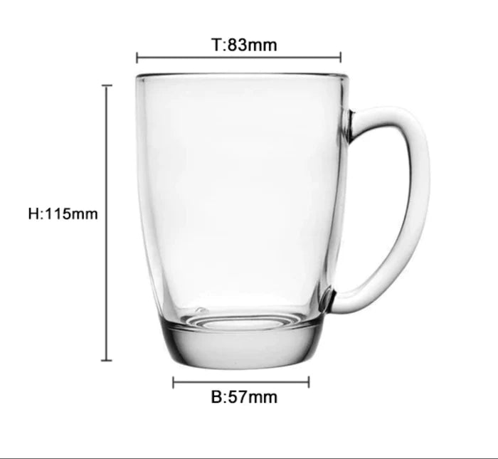 Italian Coffee Glass Mug -215ML (Pack Of 6)