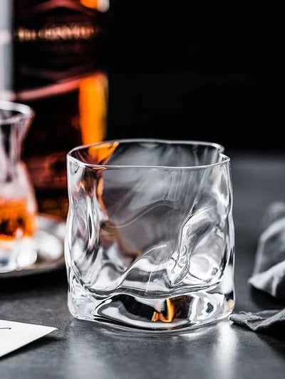 Uneven Whiskey Glasses - 300 ml(Pack Of 6)