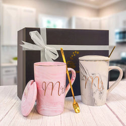 Mr. and Mrs. Coffee Cups Set Ceramic Mug- Gift Box (Pack Of 2)