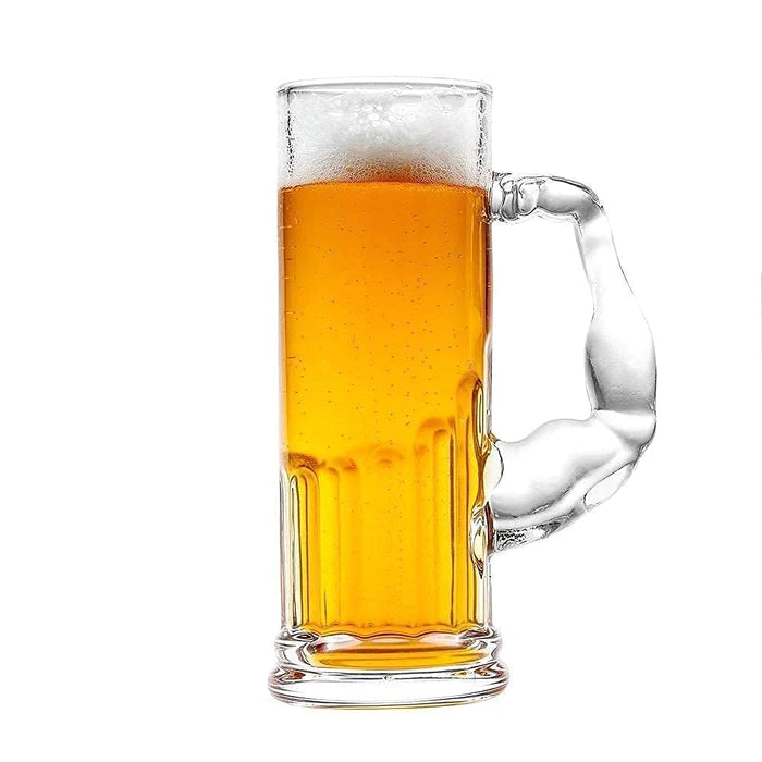 Muscle Beer Mug (600 ml) (Pack Of 2)