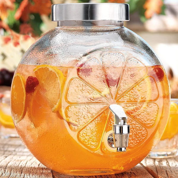 Mason Jar Glass Tank Beverage Dispenser Jar (5 Liter)