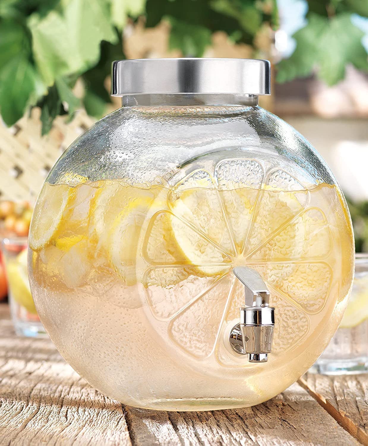 Mason Jar Glass Tank Beverage Dispenser Jar (5 Liter)