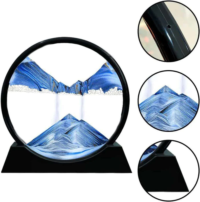 Moving Sand Art, 3D Natural Landscape showpieces for Home Décor, Antique Gifts