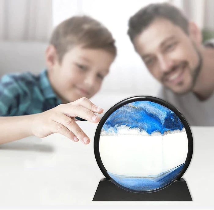 Moving Sand Art, 3D Natural Landscape showpieces for Home Décor, Antique Gifts