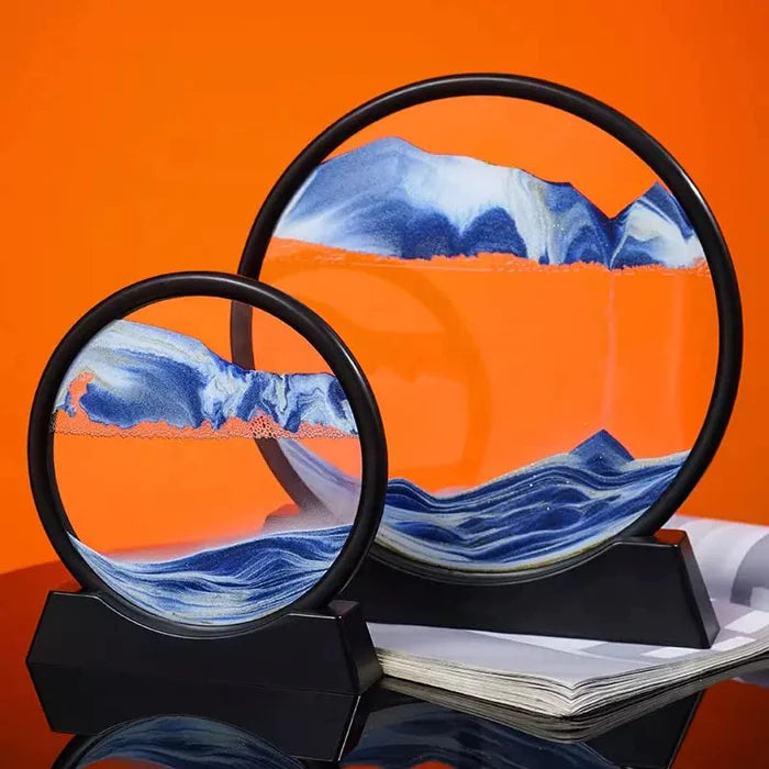Moving Sand Art, 3D Natural Landscape showpieces for Home Décor, Antique Gifts