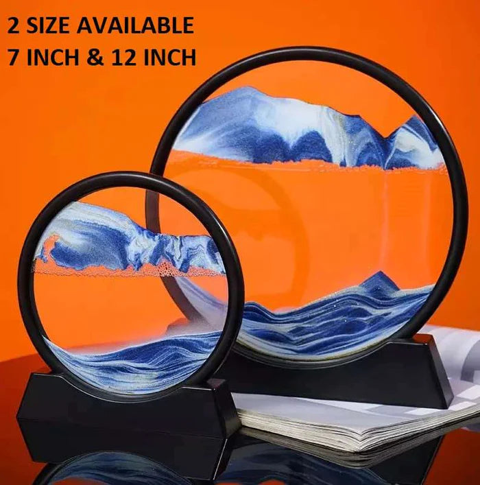 Moving Sand Art, 3D Natural Landscape showpieces for Home Décor, Antique Gifts