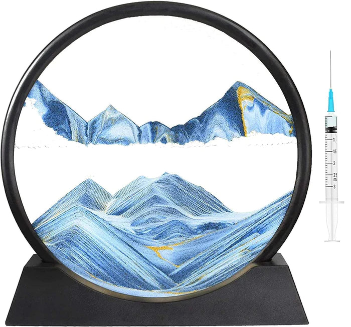 Moving Sand Art, 3D Natural Landscape showpieces for Home Décor, Antique Gifts