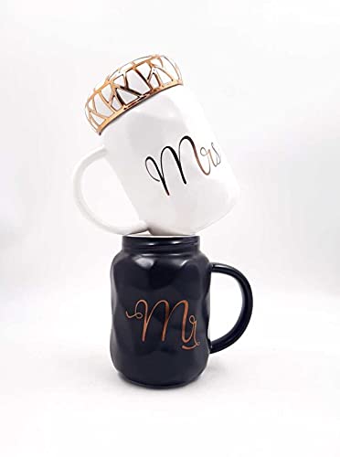 Mr. and Mrs. Ceramic Coffee Mugs Set (Set Of 2 ) 400 ML