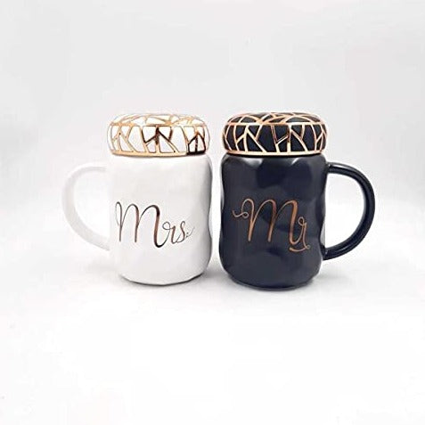 Mr. and Mrs. Ceramic Coffee Mugs Set (Set Of 2 ) 400 ML