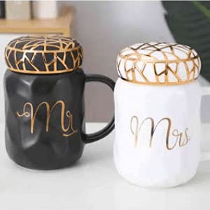 Mr. and Mrs. Ceramic Coffee Mugs Set (Set Of 2 ) 400 ML