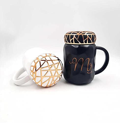 Mr. and Mrs. Ceramic Coffee Mugs Set (Set Of 2 ) 400 ML