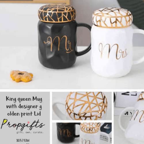 Mr. and Mrs. Ceramic Coffee Mugs Set (Set Of 2 ) 400 ML