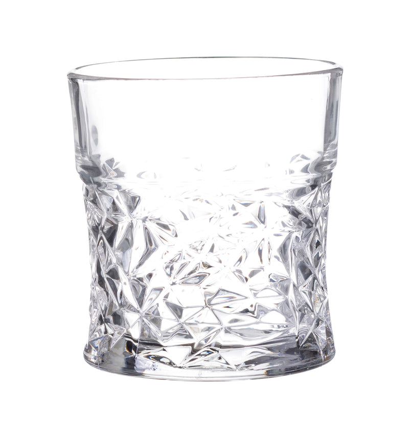 New Fashioned Crystal Whiskey Glass  300 ML(Pack Of 6)
