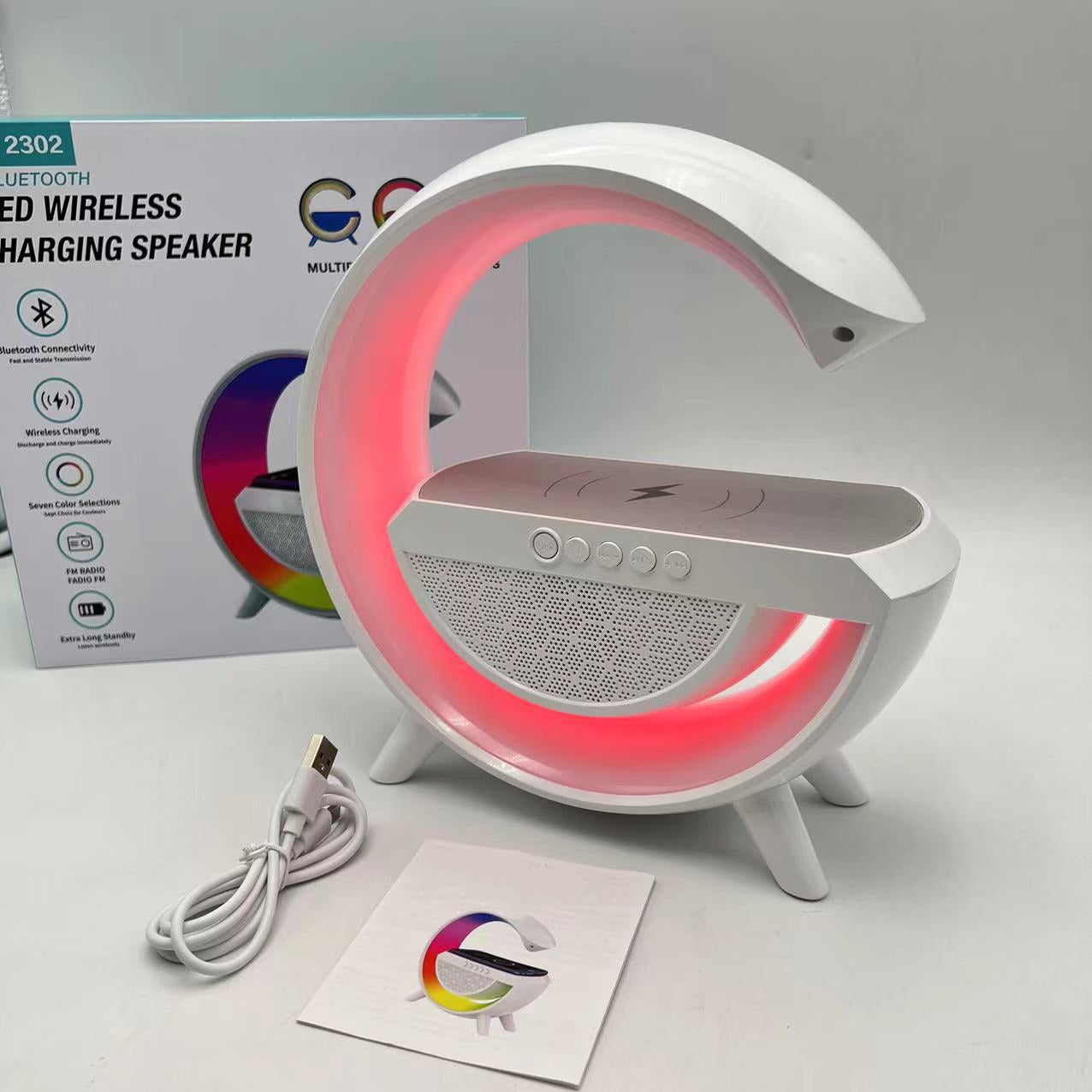 Big G LED Wireless Charging With Speaker