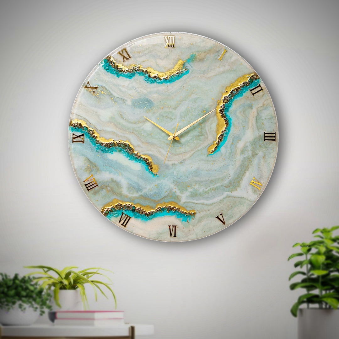 Oasis Resin Clock