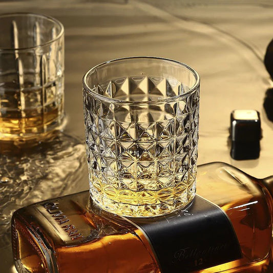 Rock Tumbler Whisky Glasses - 310ML( Pack Of 6)