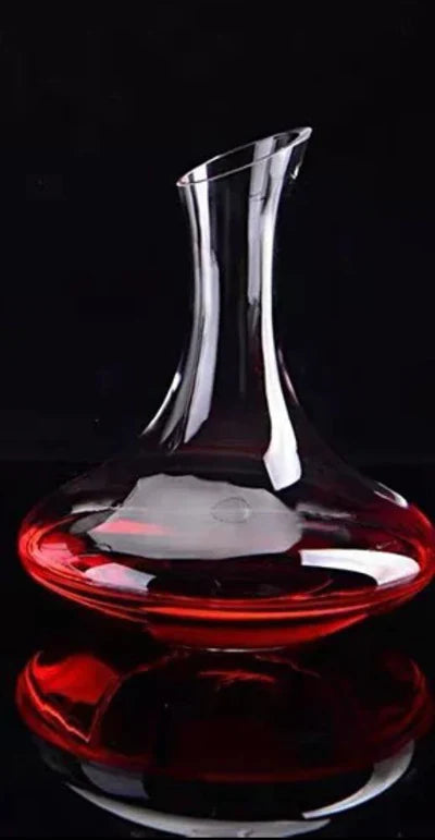 Crystal Wine Goblet Dispenser with Wine Glass Set - 1500ML