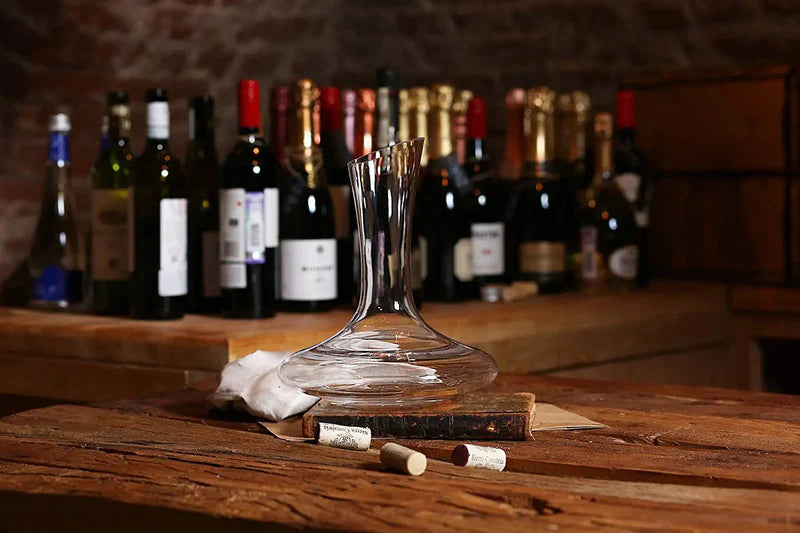 Buy Skyborn Crystal Glass Decanter Wine Goblet Red White Wine Dispenser &  Wine Glass Set Online In India.