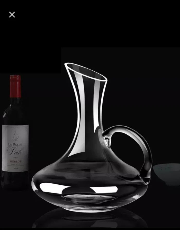 Crystal Wine Decanter with Wine Glass Set - 1500ML