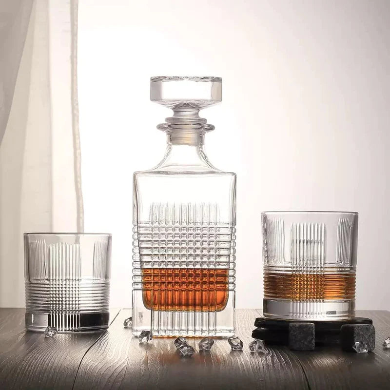 SKYBORN DECANTER AND WHISKEY GLASS 7PCS SET