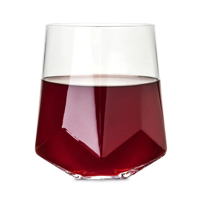 FACETED CRYSTAL WINE GLASSES - 310ML(Pack Of 6)