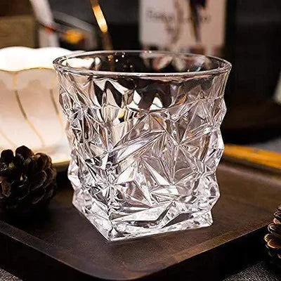 Crystal Diamond Whiskey Glass - 300ml(Pack Of 6)