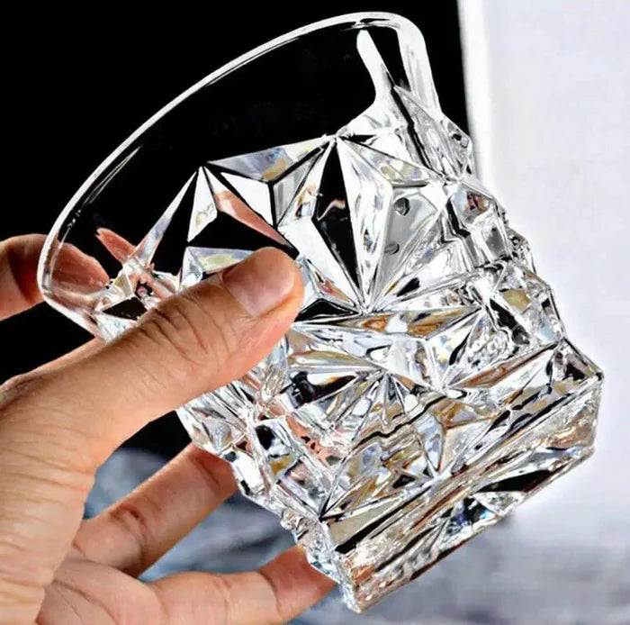 Crystal Diamond Whiskey Glass - 300ml(Pack Of 6)