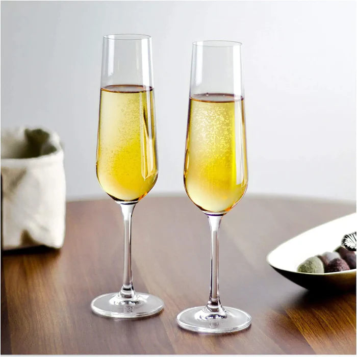 Champagne Wine Glass - Clear, 250 ml(Pack Of 6)