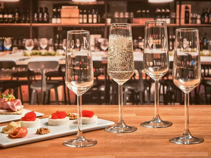 Champagne Wine Glass - Clear, 250 ml(Pack Of 6)