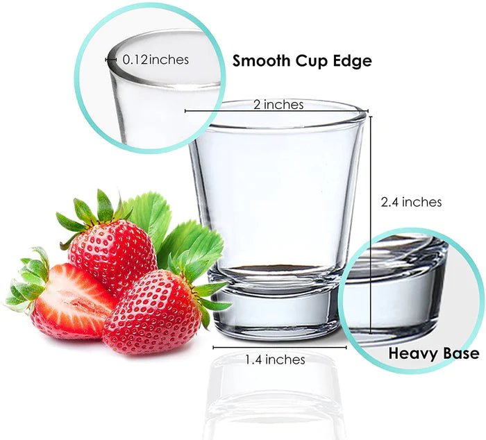 Skyborn Heavy Base Shot Glass Set 30ml (Pack Of 12)