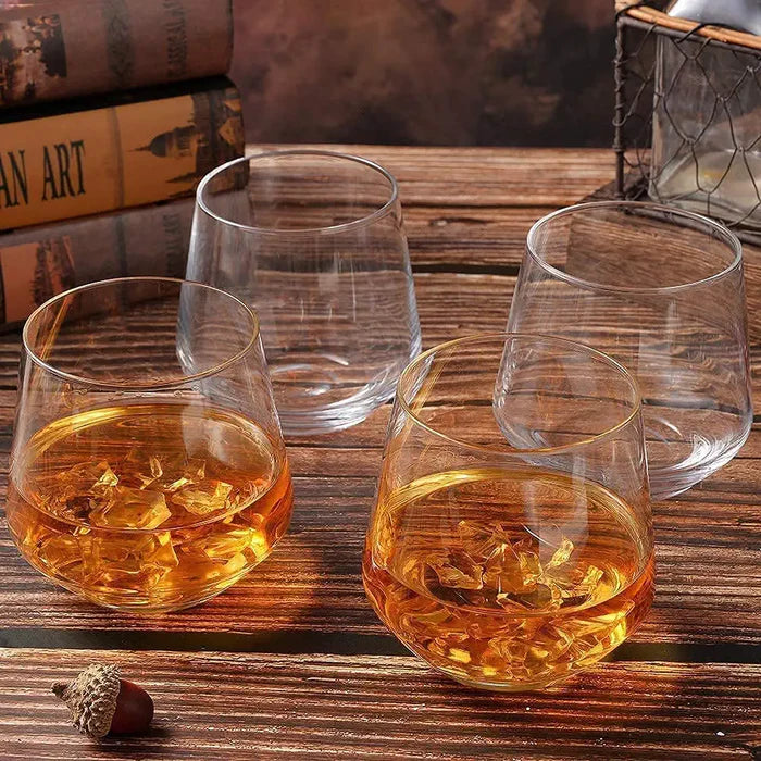 Italian Premium Whiskey Glasses , 300 ML(Pack Of 6)