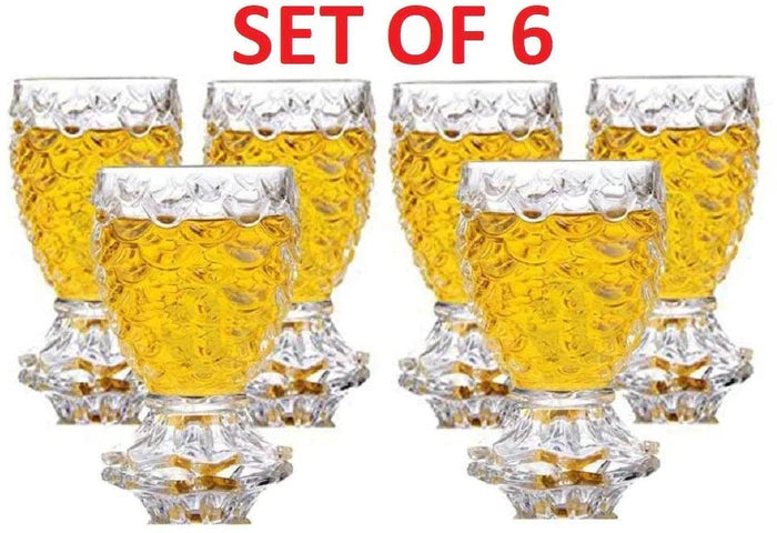 Skyborn Pineapple Crystal Clear Shot Glass 30 Ml (Pack Of 12)